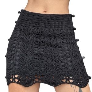 Liu Jo crochet black skirt